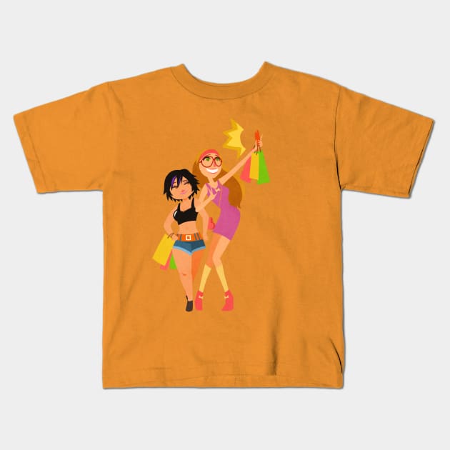 Girl Power Kids T-Shirt by Kurtssingh